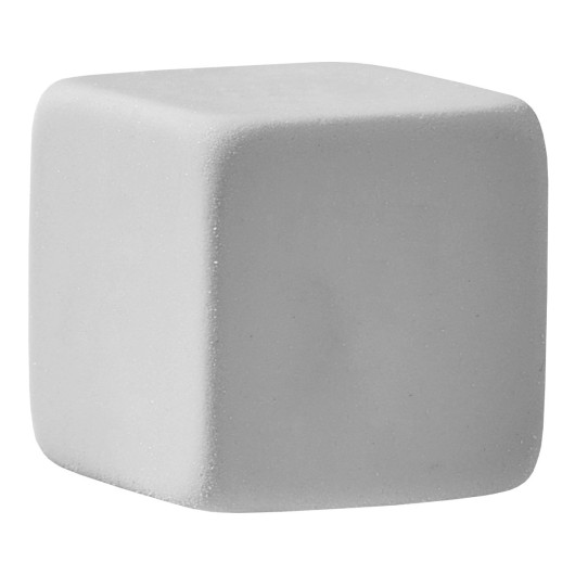 White Cube Shaped Erasers